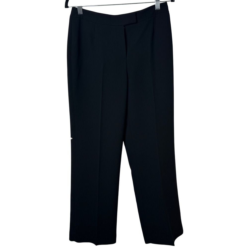 Evan-Picone Dress Pants Women 4P Black Straight Leg Lined Professional Office